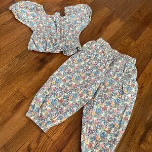 Girls floral set